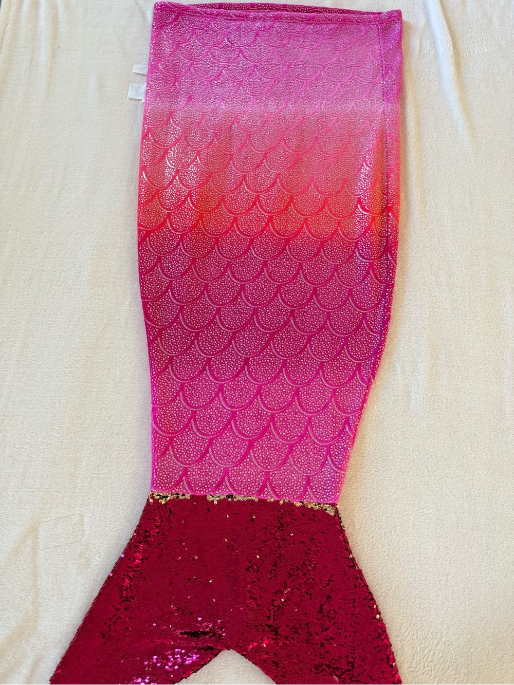 Mermaid tail sequins blanket